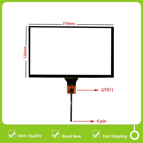 New 9 inch 6wire Touch Screen Panel For GT911 6pin LXH-TPC0013-0021-V5 XDX Car GPS Navigation
