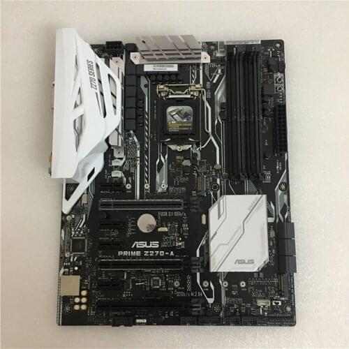 Original motherboard for ASUS PRIME Z270-A DDR4 LGA 1151 64GB USB2.0 USB3.0 USB3.1 DVI HDMI Z270 Desktop Motherboard