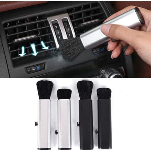 Car Air-conditioning Outlet Adjustable Cleaning Brush Air Outlet Dusting Brush Car Instrument Panel Seams Brush