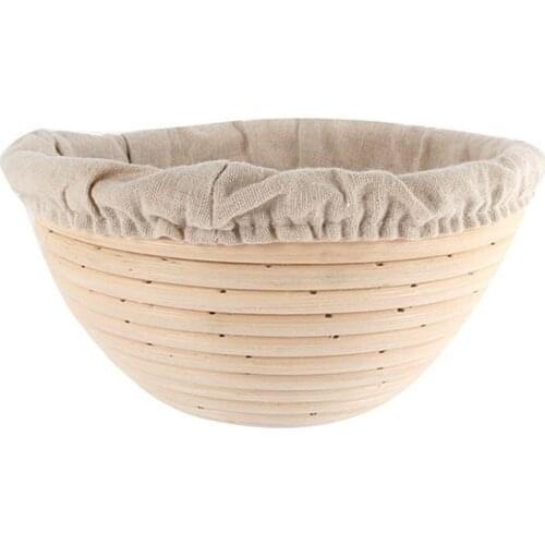 Rattan Dough Proofing Cloth Basket Pastry Breads Container Banneton Accessory