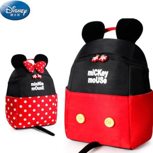 Disney Mickey Minnie Childrens Backpack Kindergarten 1-5 Years Old Cartoon Fashion Boys and Girls Practical School Backpack