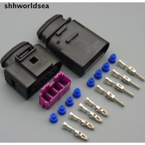 Shhworldsea 4 Way 4 pin Auto Car Ignition Coil Connector Plug sokcet Repair Kit Case For A4 A6 VW Passat 1J0973824 1J0973724