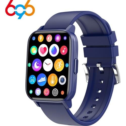New GW24 Women Smart Watch Men 1.69inch Screen IP68 Waterproof Watches Wristband Heart Rate Blood Pressure For Android IOS Phone