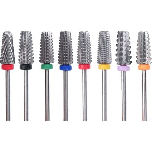 AAAA Tungsten Milling Cutter Carbide Nail Drill Bit for Eletric Manicure Drills Machine Cuticle Clean Files Equipment