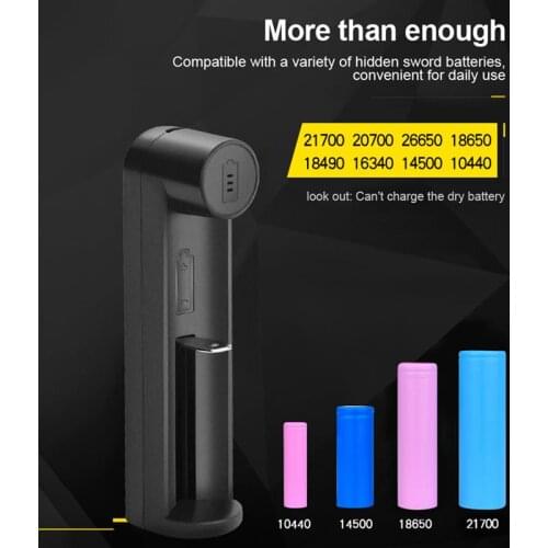 18650 Lithium Battery Charger For 5V 18650 26650 21700 Li-Ion Rechargeable Battery Multifunction Portable Charger