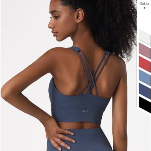 Lulu Woman Clothes Breathable Quick Dry Chest Crop Top Cropped Tops Sports Bra Sexy Underwear Sets Bralette Clothing Dropshippin