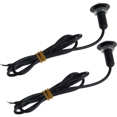 1 Pair Ultra Thin 23mm 12V Car LED DRL Daytime Running Light Eagle Eye Lamp Q9QD