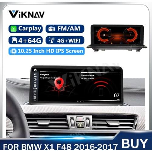2 DIN For BMW X1 F48 2016-2017 NBT Car Stereo Audio 4G+64G Navigation GPS Navigation Radio CarPlay Multimedia Player Head Unit