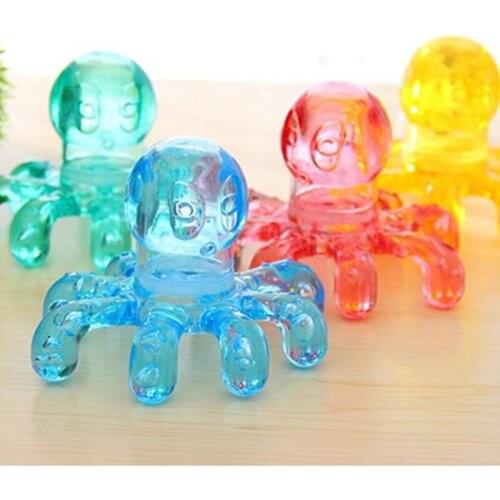 Colorful random Portable Crystal Massage Handheld Octopus Massager For Relieving Neck Abdomen Back Muscle Pain