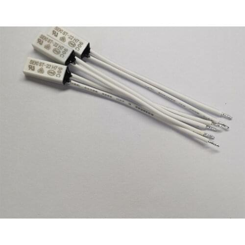 10PCS/Lot ST-22 Temperature Switch Thermostat Sensor 5A/250V Normally Close/Closed 50/55/60/65/70/75/80/85/90/95/100 Degree