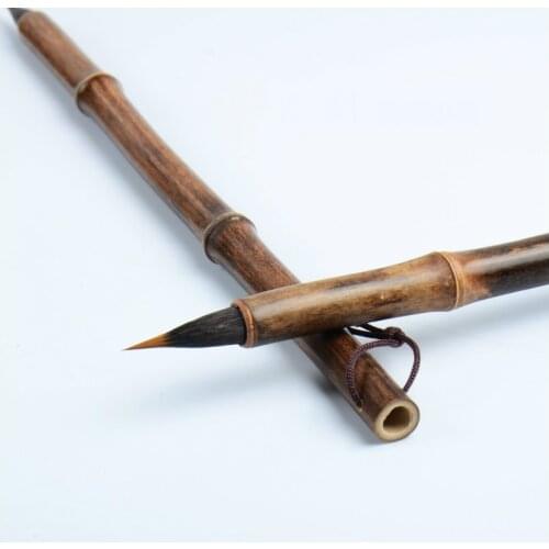 Purple Rabbit Hair Calligraphy Brush Pen Beginner Small Regular Script Brushes Chinese Painting Fine Line Brush Tinta China