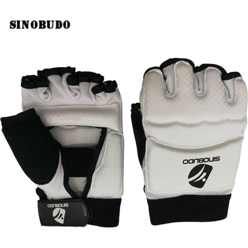 Hot Half Finger Taekwondo Hand Protector boxing training Hand Glove Martial Art Training Equipment WTF ITF Instep foot Guard