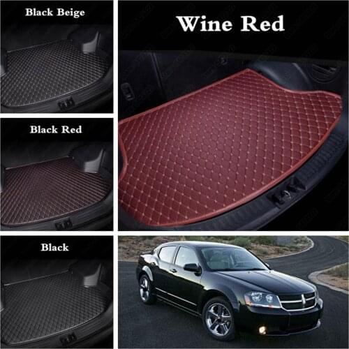 Custom Car Boot Mats for Dodge Challenger Charger Ram 1500 Caliber Journey Avenger Car Boot Trunk Liners Auto Cargo Boot Liners