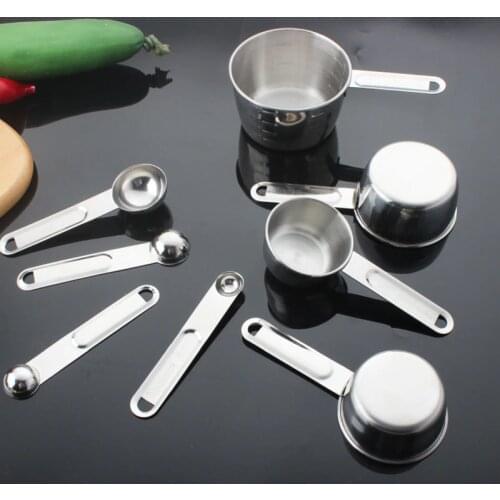 Stainless Steel Measuring Cups Premium Stackable Kitchen Measuring Spoon Set Metal Measuring Cups and Spoons Set