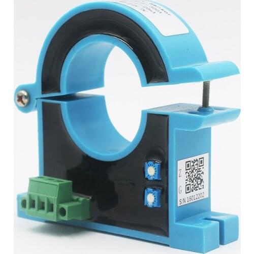 JXK-7 Hall Current Sensor Transmitter Analog output 0-10V 0-20mA 4-20mA DC0-1500A Non-contact Open Loop DC Current Transducer