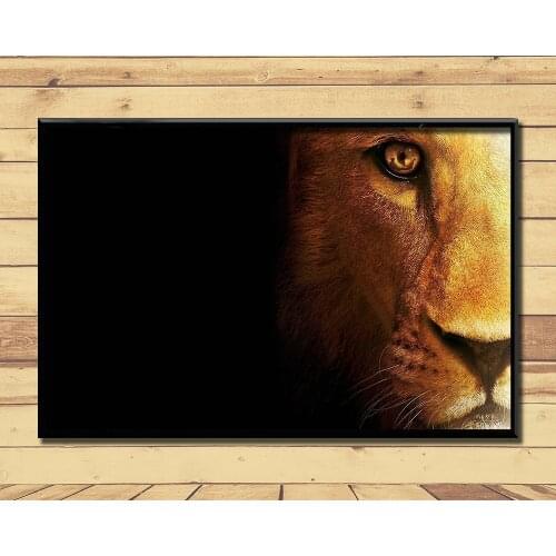 Lion King Of Animal Ferocious (8) Wall Posters Prints Silk Art Painting For Home Wall Bedroom Decor