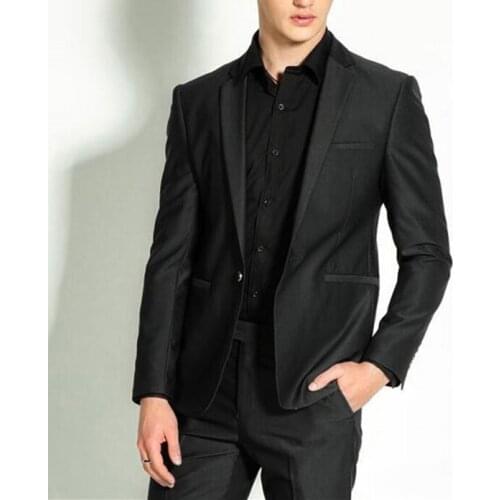 Latest Coat Pants Designs Black Grey Men Wedding Suits Slim Fit Groom Tuxedo Suit Male Blazer Jacket 2 Piece Terno masculino