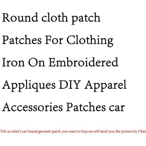 Round cloth patch,Patches For Clothing Iron On Embroidered Appliques DIY Apparel Accessories Patches car