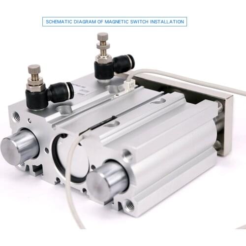 MGPM16-10/20/25/30/40/50/75/100 Compact pneumatic air cylinder with guide rod cylinder MGPM16-10 MGPM16-20 MGPM16-25 MGPM16-30