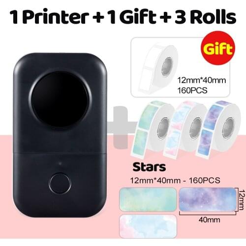 Phomemo D30 Label Maker - D30 Thermal Smart Mini Label Printer Machine - Bluetooth Wireless Portable Labeling Printer - Black