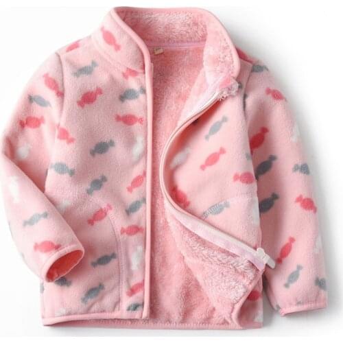 New 2020 spring autumn winter child kid jackets outwear baby girls polar fleece thick warm jackets coats