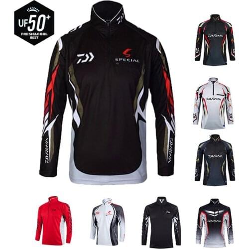 2021 New DAIWA Fishing Shirt Men Long Sleeve Quick Dry Shirts Outdoor Sports Breathable FIshing Clothes DAWA Hooded Jacket