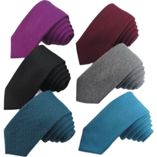 6 CM Solid Skinny Ties For Men Business Slim Tie For Wedding Party Gift Narrow Necktie Clothing Accessories Cravate Pour Homme