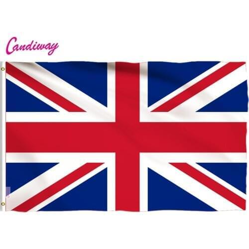 Oriflamme 90x150mm union jack flag united kingdom Wave polyester rope toggle Great Britain Banner 3x5' feets Christmass gifts