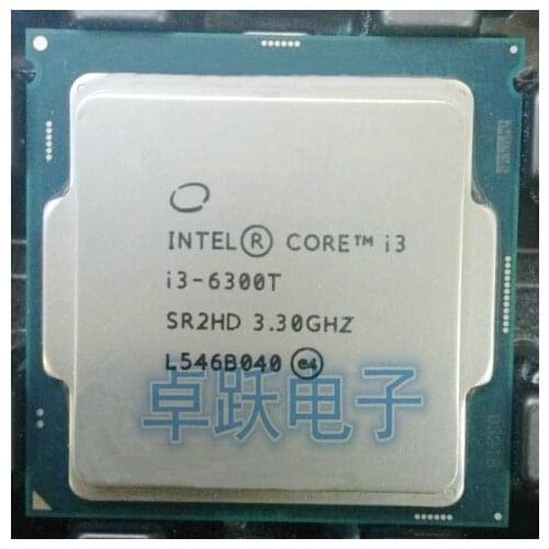 Intel ORIGINAL i3 6300T i3-6300T 3.3G 14NM 35W CPU Processor Desktop CPU Desktop scrattered pieces free shipping