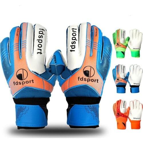 Professional 2021 Boys Girls Soccer Goalkeeper Gloves Thick Latex Football Finger Protective Guard Keeper Goalie Training Gloves