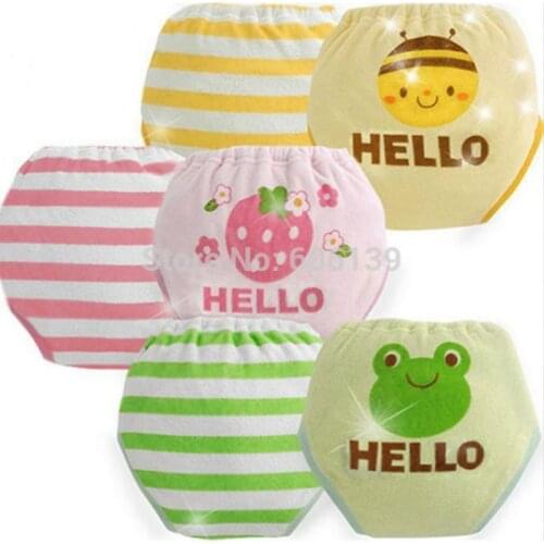 Super Thick Waterproof 6 Layers Baby Potty Training Pant Infant Underwear Panties Newbear Underclothing 6pcs/lot