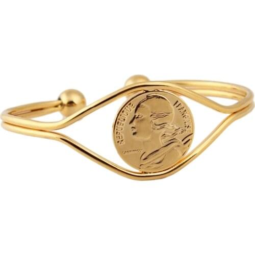 Unique Newest Design High quality Gold Filled Plated French Jewelry Bracelets bangles for Women