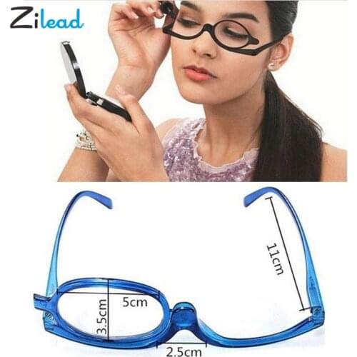 Zilead Magnifying Glasses Rotating Makeup Reading Glasses Folding Eyeglasses Presbyopia General +1.0 +1.5 +2.0+2.5+3.0+3.5+4.0