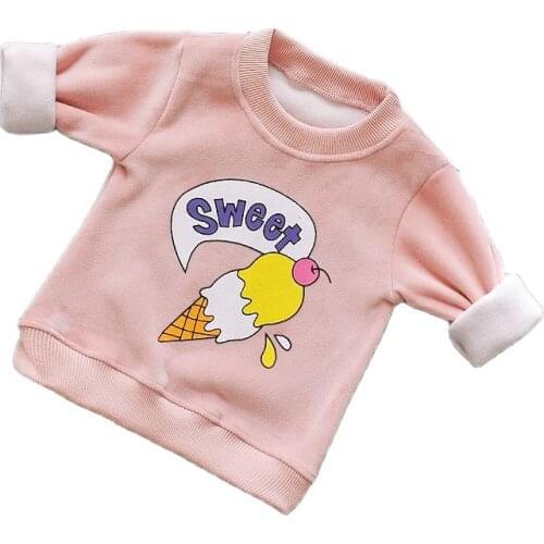 Top Quality Cute Toddler Girl Clothes 2021 Fall and Winter Fashion Sweatshirts Long Sleeves Kids Comfortable Cartoon Hoodies