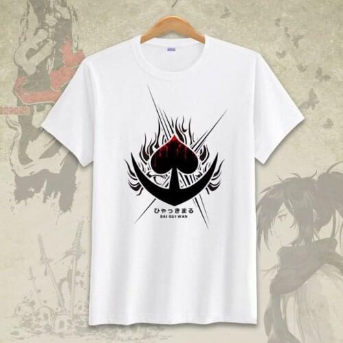 Japanese Anime Dororo Hyakkimaru Cosplay T Shirt Women/Men Cartoon Fashion Graphic T-Shirt Casual Streetwear Top Tee Costume