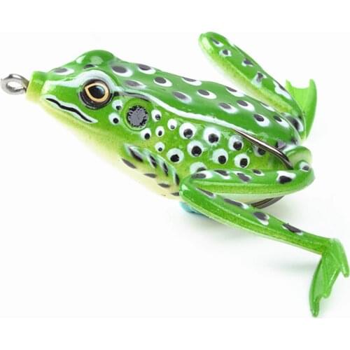 1 Pcs Frog Fishing Lures Kit Snakehead Lure Topwater Floating Ray Frog Artificial Bait pesca isca Killer Carp Winter Fishing