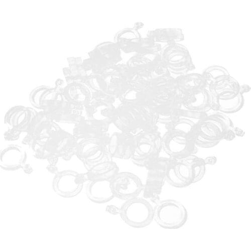 100pcs/10set 7mm Carp Fishing Hair Rigs Bait Bands for Pellet Bander Worm