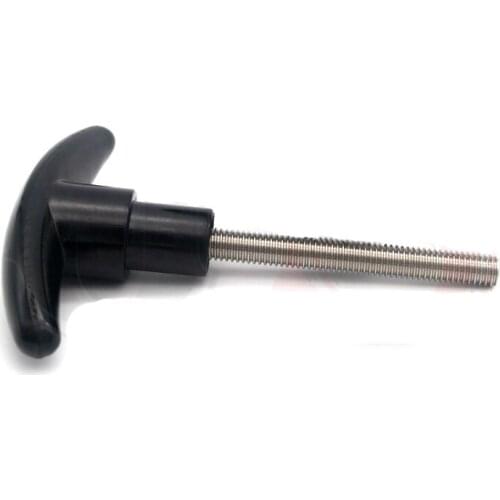 2pcs M8 one word hand screws bolts T type bakelite adjustment knob handle screw bolt black color 16mm-100mm length