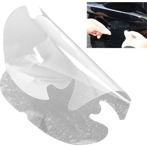 4Pcs Universal Clear Car Side Door Handle Scratch Paint Protective Film Sticker Car door handle stickers protector film