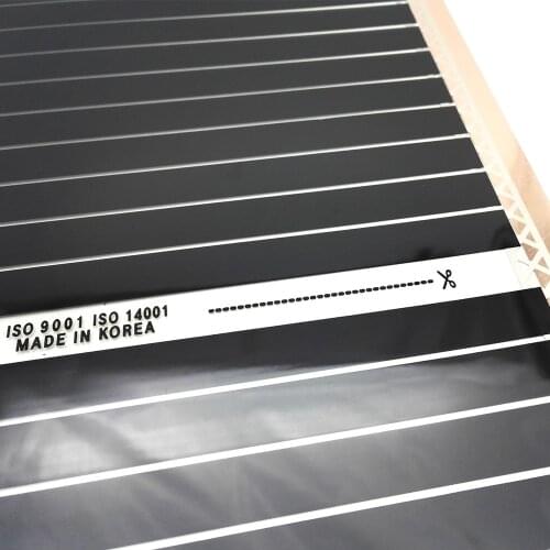 50 Sqm Korea Elecric Underfloor Heating Film Heating Mat Carbon Room Hot Film 220W