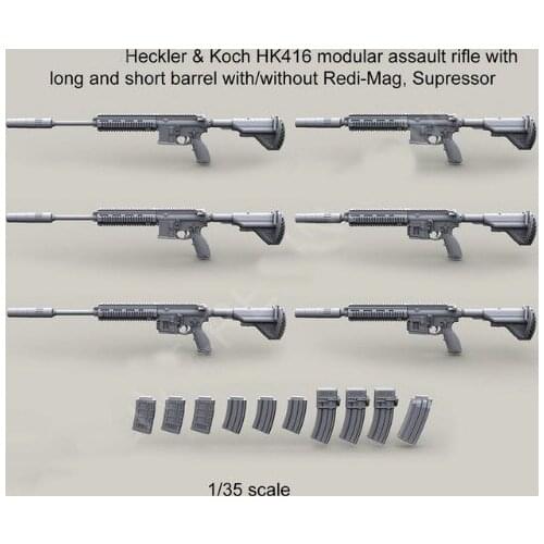 6pcs / lot 1:35 Scale Modern US M416 Miniatures WWII Resin Model Kit Figure Free Shipping