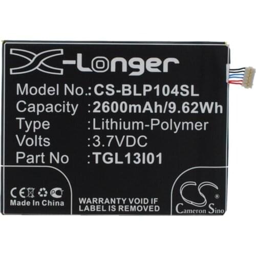 Cameron Sino 2600mah battery for BLU L110 Life View P104 MAXON MX X3 MX-X3 T-King MX X3 T-King MX-X3 WIKO Darkside Darside