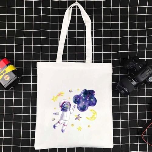 Big Tote Bag Foldable Shopper Bag Reusable Women Supermarket Shoppers Eco-friendly Shoulder Bags High Capacity Canvas Bag