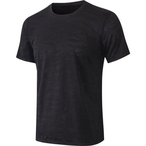Quick Dry Slim Fit Top Multi-Purpose Sports Breathable Garments Mens Running T-Shirts Short Sleeve Gym Fitness