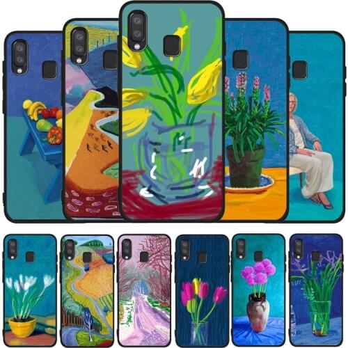 David Hockney oil painting phone Case For Samsung A10 A20E A30 A40 A50 A60 A70 M10 M20 M30S M40 A01 A21 A31 A51 A71 4G Cover