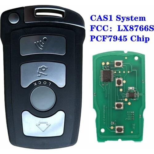 Remote Key Fit For BMW 7 Series 730/740(E65/E66) CAS1/CAS2 Anti-theft System 315/433/868MHz ID46 PCF7945 Chip