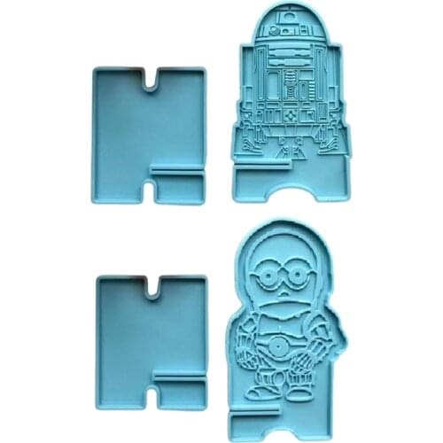 DIY Cellphone Bracket Holder Epoxy Resin Mold Mobile Phone Stand Silicone Mould