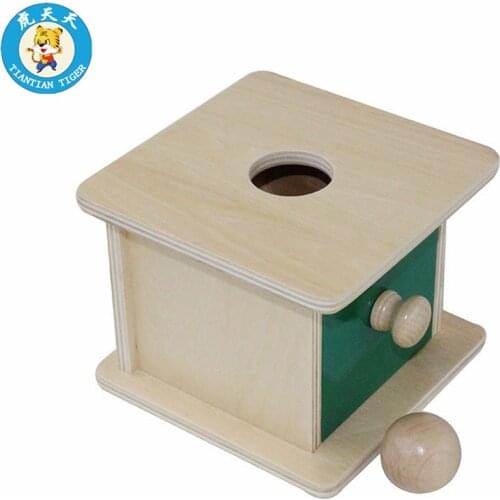 Montessori Shapes Preschool Toys Baby Learning Education Games Matching Drawer Imbucare Box With Ball