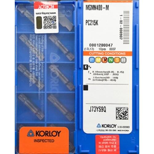 MGMN200 MGMN250 MGMN300 MGMN400 MGMN500 PC215K 10pcs 50pcs KORLOY carbide insert Processing cast iron Free shipping