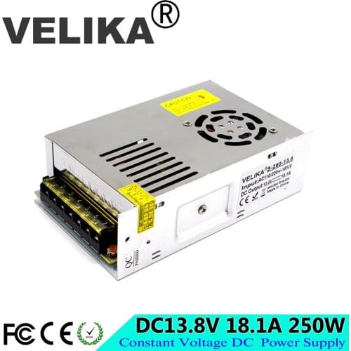 Mini Size Switching Power Supply 13.8V 18.1A 250W Power Source Transformer 110v 220v AC-DC 13.8V USP For LED Strip Display Lamp